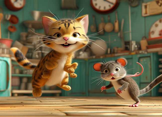 儿童故事猫和老鼠 英语 - 英语作文汤姆与杰瑞