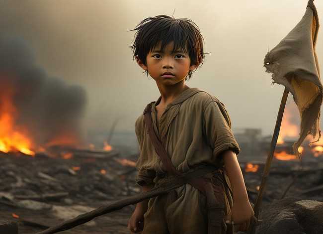 战乱中儿童的故事、王二小的英雄故事