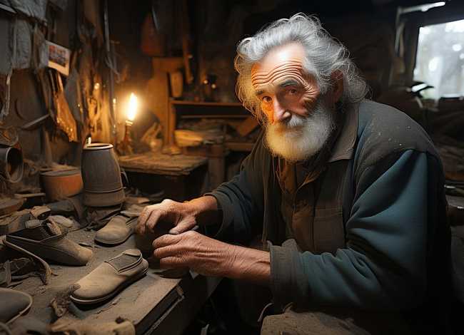 老鞋匠的生活 - 小精灵和老鞋匠中老鞋匠一直过着贫穷的日子对吗