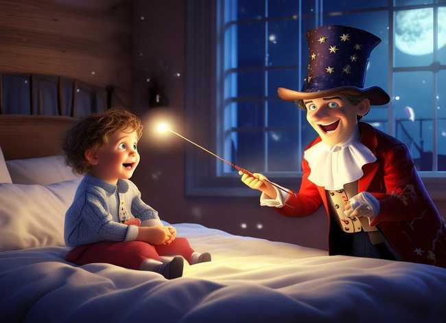 魔术师的故事儿童；睡前故事魔术师