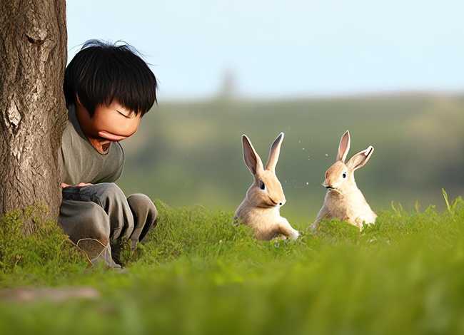 熊孩子成语故事守株待兔，成语故事守株待兔 守株待兔的成语故事内容