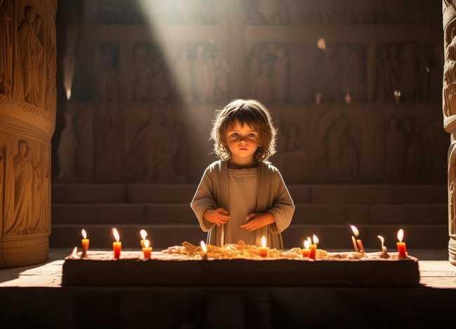 圣殿里的奉献儿童故事 - 关于圣经里的故事 圣殿里的奉献儿童故事 - 关于圣经里的故事