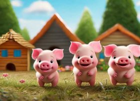 儿童故事3-6岁小猪故事 - 别让孩子输在表达上!用《三只小猪》训练孩子的表达