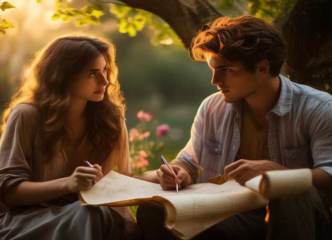 关于写信的故事 - 关于柏拉图写信恋爱的故事