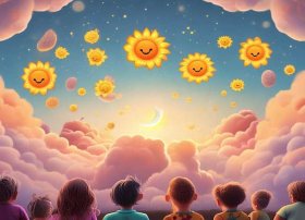 儿童故事十个小太阳（太阳和月亮的故事）