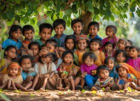 儿童民族团结绘画，1～3年级民族一家亲绘画