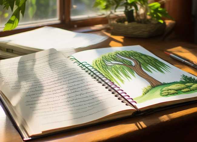 关于柳树的绘本故事 我是这样做绘本的,绘本脚本和插画成稿对照版