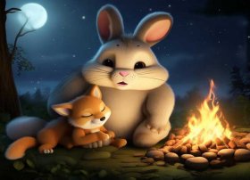 儿童睡前故事三只狼 给女友的兔子与狼睡前故事