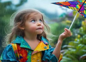 下雨天放风筝的儿童故事（科学家小时候的故事）