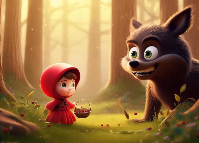 幼儿故事书3-6岁大灰狼 大灰狼与小红帽的故事