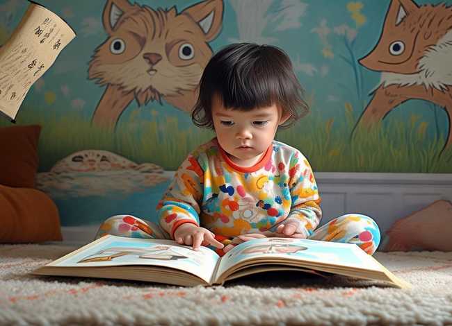 狼来了的儿童故事绘本 萌娃读绘本《夫子说》“狼来了”的故事,读出《论语》诚信的道理