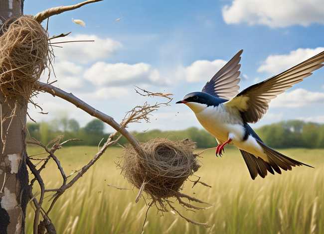 燕子搭窝的故事全文（燕子的简要搭窝过程）