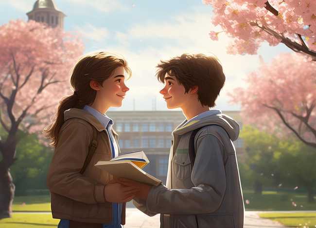 超短校园爱情故事 200字，超短爱情故事精选