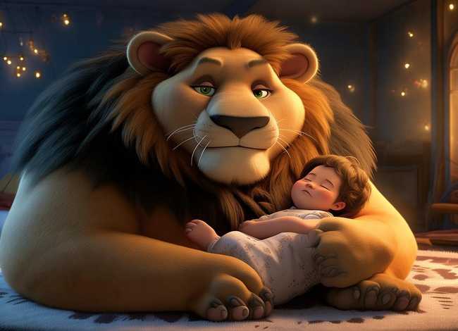 儿童故事光头狮子（哄小朋友睡觉的短篇童话小故事）
