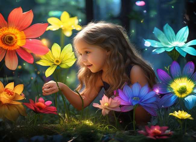 童话故事绘画、推荐一本书七色花画画作品