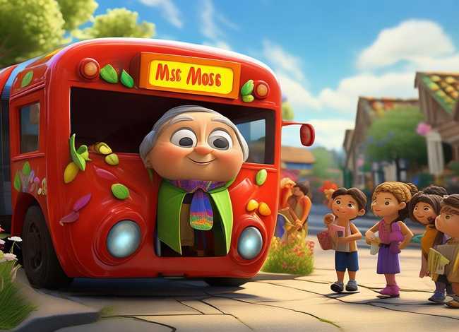 中英文故事在线听 中英文双语绘本故事《A Bus for Miss Moss》