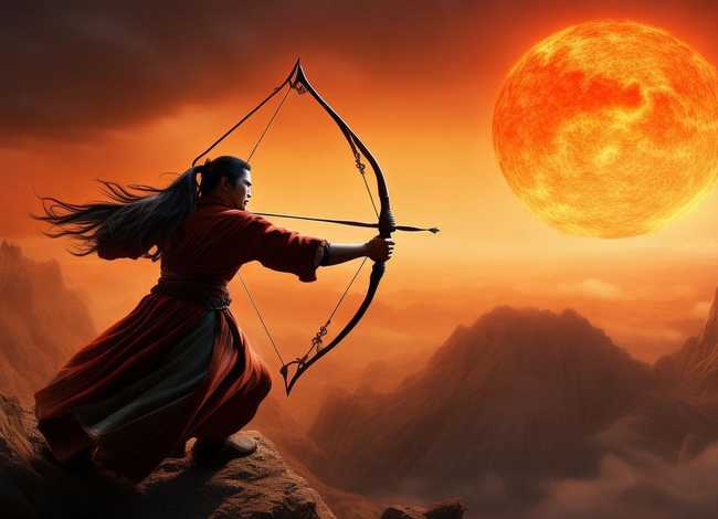 少儿故事后羿射日，《后羿射日》的故事