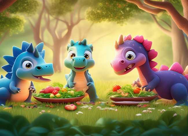 关于恐龙的幼儿故事文字版 - 小宝贝睡前童话故事《三个恐龙好朋友》-我不挑食 关于恐龙的幼儿故事文字版 - 小宝贝睡前童话故事《三个恐龙好朋友》-我不挑食