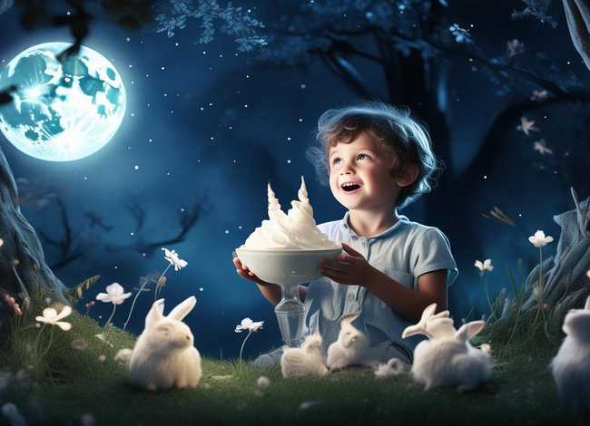 有关月亮的儿童故事绘本、【绘本时间《月亮冰激淋》】 有关月亮的儿童故事绘本、【绘本时间《月亮冰激淋》】