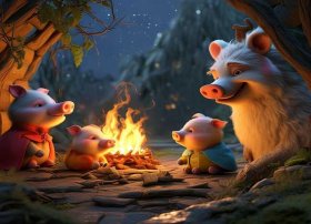 有没有小猪的故事、三只小猪睡前故事