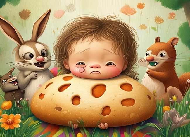 英语故事ppt简短幼儿；《谁咬了我的大饼》绘本故事PPR课件PPT