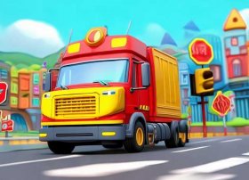 运输车的故事儿童视频、交通安全的小故事