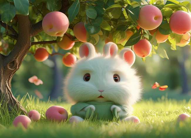 少儿故事小白兔,桃树下的小白兔的故事内容 少儿故事小白兔,桃树下的小白兔的故事内容