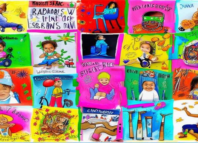 关爱残疾儿童手抄报图片、全国助残日手抄报的参考设计图片