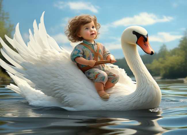 关于鹅的幼儿故事（鹅背骑鹅的故事是什么）