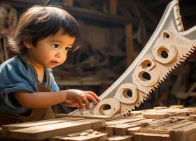 鲁班造锯的儿童故事 - 鲁班造锯故事