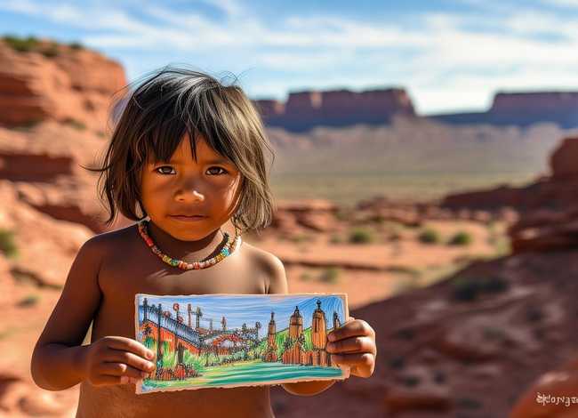 印第安人儿童绘画（谢伊峡谷纳瓦霍人的战争）