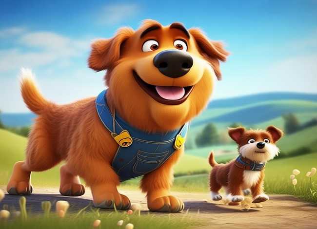 大狗小狗动画片 - 一个美国经典动画片,讲一只大狗带着小狗,搞笑动画片叫什么 大狗小狗动画片 - 一个美国经典动画片,讲一只大狗带着小狗,搞笑动画片叫什么