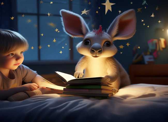 睡前故事 袋鼠；勇敢和聪明短篇儿童睡前故事