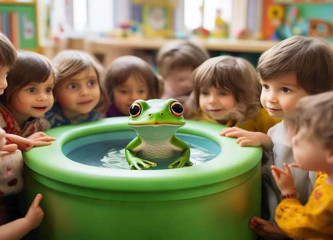 幼儿园井底之蛙的故事，幼儿园教学活动叙事