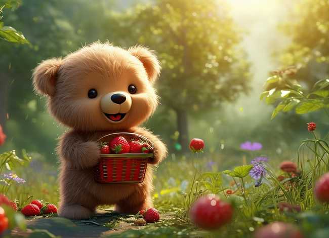 小熊的水果故事内容;小熊买草莓的故事 小熊的水果故事内容;小熊买草莓的故事
