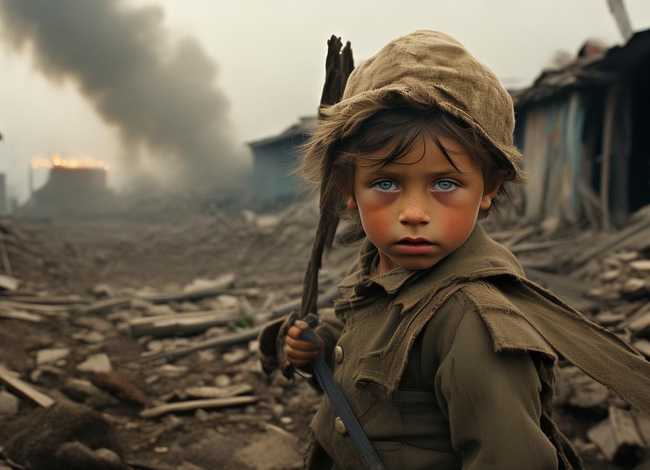 战争故事儿童，战争时期的小英雄故事