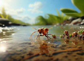 蚂蚁过河故事在线听 小蚂蚁过河的故事作文400字