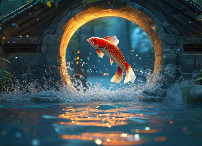 儿童故事小鲤鱼跃龙门全文 - 小鲤鱼跳龙门全文