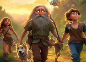 故事四分钟左右 请大家帮忙写几个有4个角色的短故事