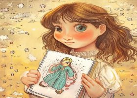 儿童简笔绘画小故事，织女的简笔画怎么画