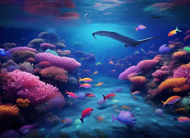 海底世界的图 - 海底世界怎么画