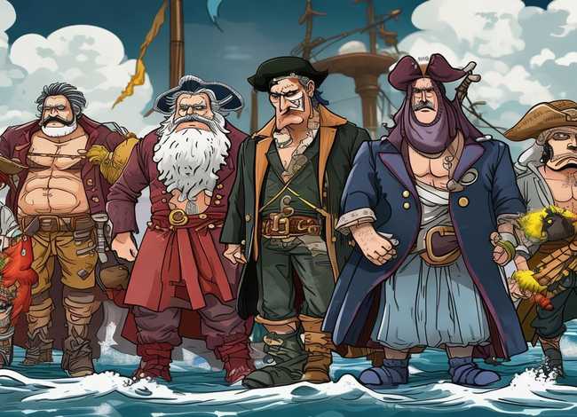 糟老头子贼搞笑视频、在海贼王959集中,罗杰团上出现的几位人物都是谁呢