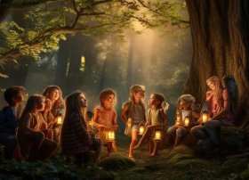 儿童故事《森林故事》（《森林故事会》一段话的写作思路是什么）