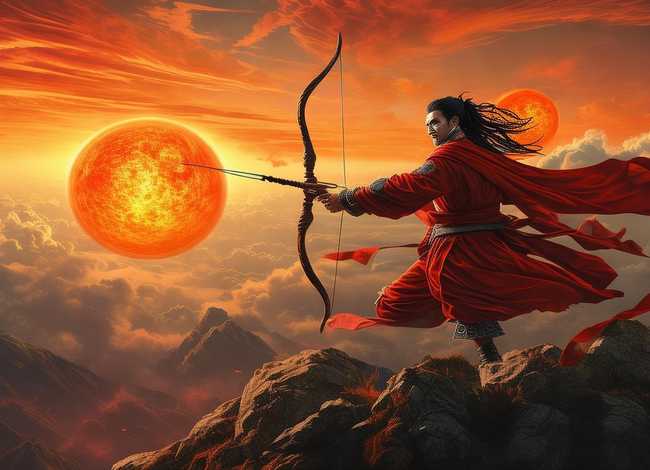 后羿射日的故事动画（后羿射日的神话故事）