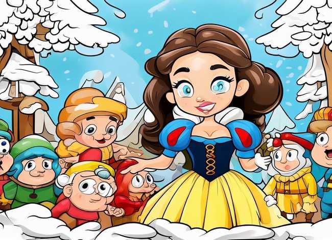 儿童宝宝涂色游戏 - 白雪公主填色的游戏适合孩子吗