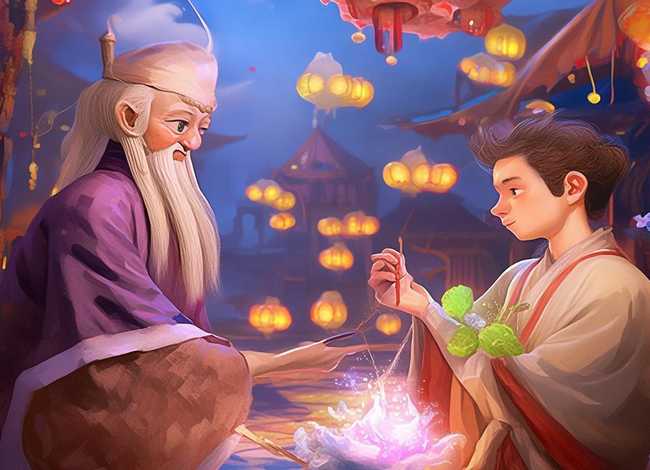 汉钟离十试吕洞宾故事儿童版、神话故事汉钟离十试吕洞宾 吕洞宾成仙的故事