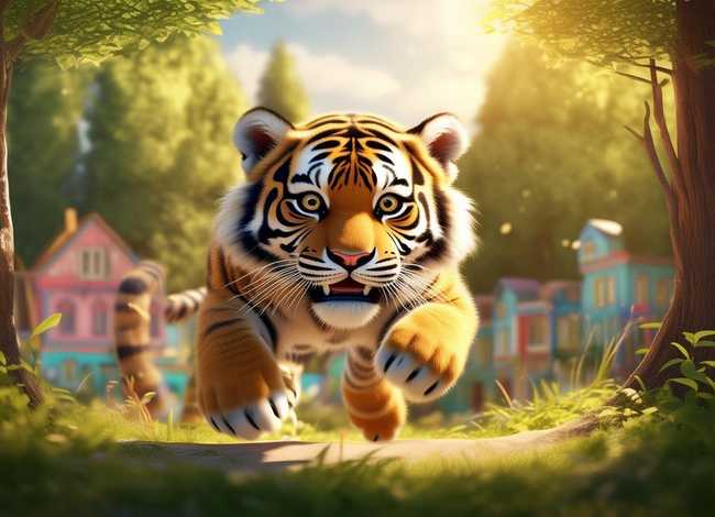 儿童故事动物园、小老虎逃出动物园400字童话故事