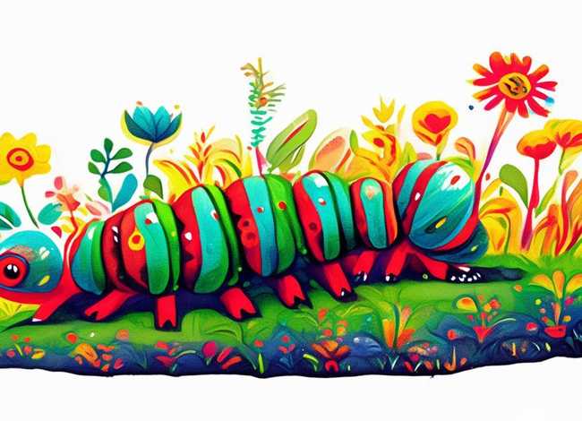 故事大全儿童简笔画、毛毛虫故事简笔画图片大全