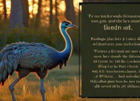 鸵鸟故事图片带文字 关于鸵鸟的睡前故事-骄傲的森林鸵鸟