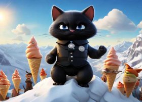 黑猫警长儿歌免费听 甜筒儿歌-黑猫警长